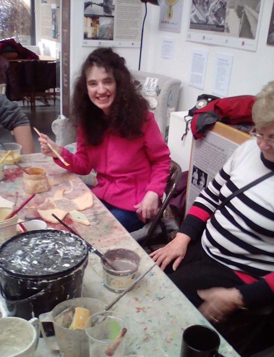 Escape_Changing's tweet image. Ros &amp;amp; Ali continue Wednesday's workshops at @OldSlaughterHS. Come &amp;amp; see ‘Bread’ on show w/ @Escape_Arts 20th Anniversary Exhib. next month!