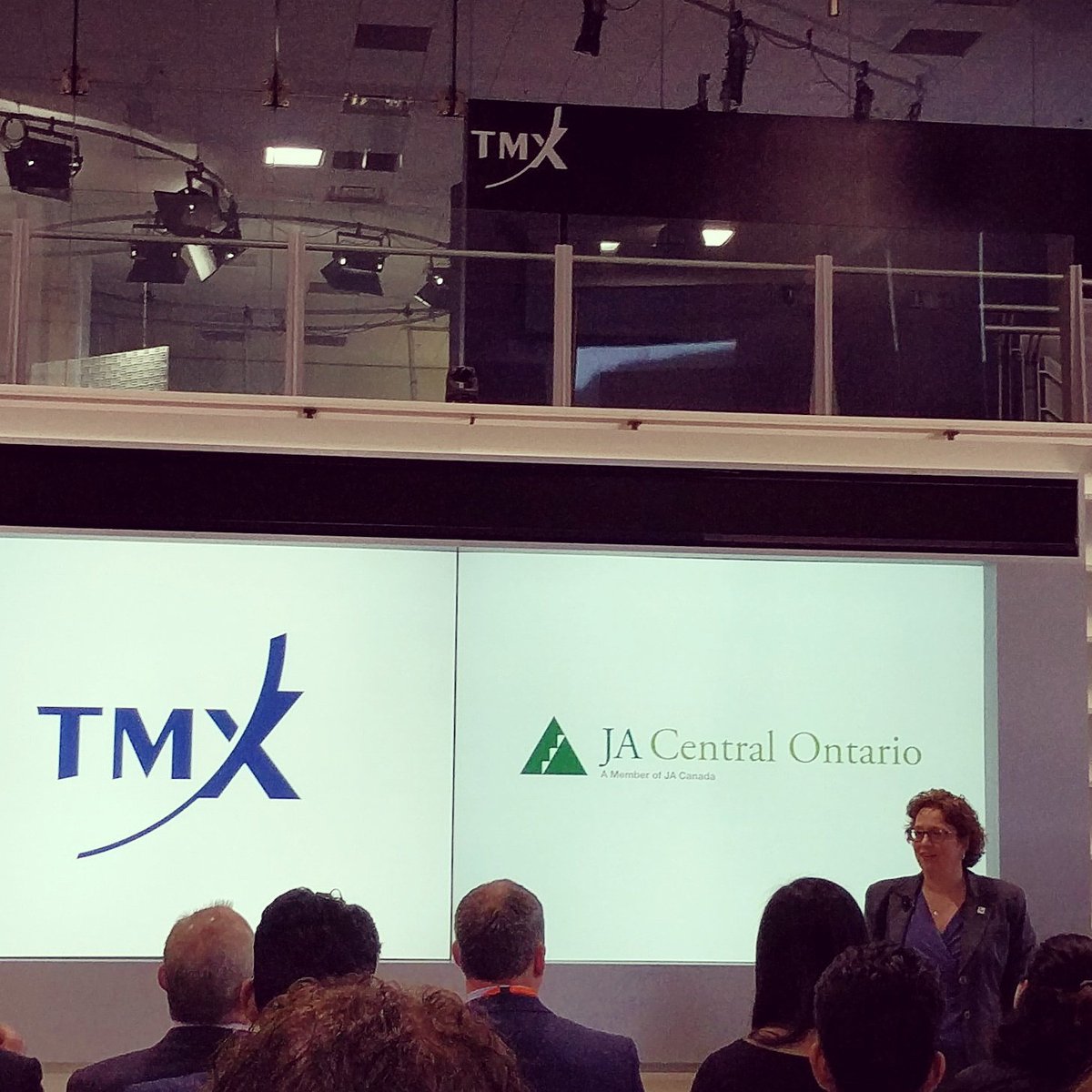 JASouthAlberta's tweet photo. Some of our students are enjoying the morning at the opening of the TMX #tmx #IAMJA #jasacp #innovationnation https://t.co/0GbJKkVM7g