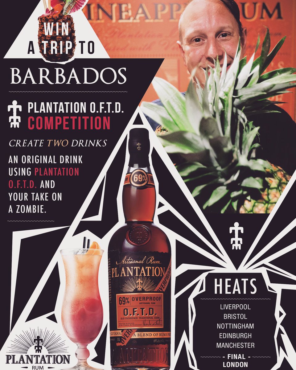 🔥Bartender pals!The Plantation OFTD regional heats are approaching;drop me a message for details on how you could get to Barbados or Cognac!