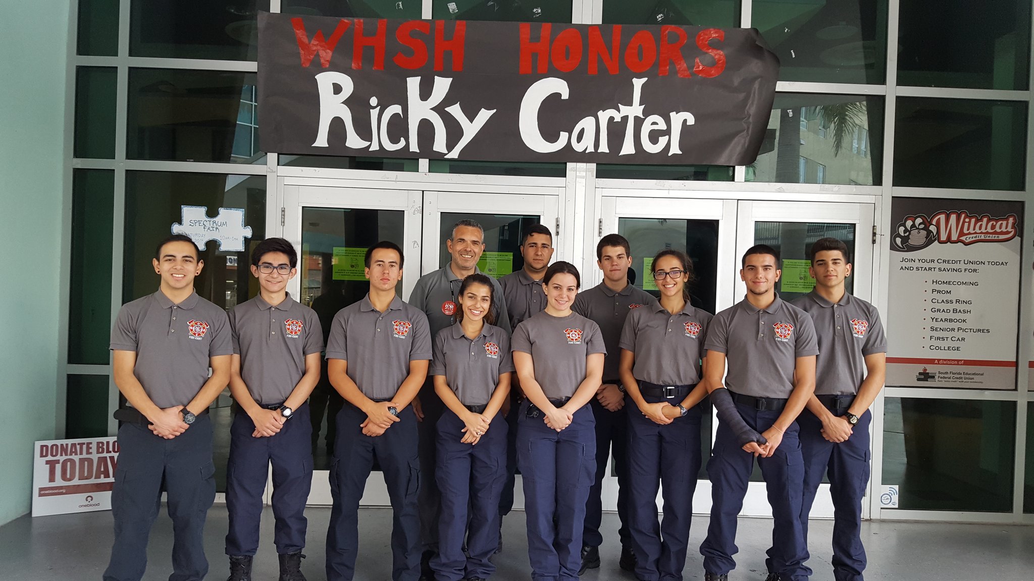 Westland Hialeah Wildcat Fire Cadets Are Hosting A Blood Drive In Honor Of Major Carter Today My1blood Mdcps Miamisup Mdcpsnorth T Co Jir5uafsur Twitter