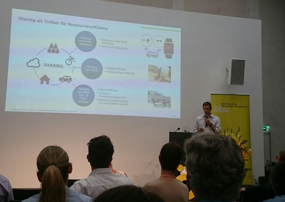 WeActChallenge's tweet photo. #Sharing als Treiber für #Ressourceneffizienz: Kapazitäten besser ausnutzen macht Sinn! @PostAuto #SmartMobility #sharingiscaring #forumoe17 https://t.co/uvMUupKqBB