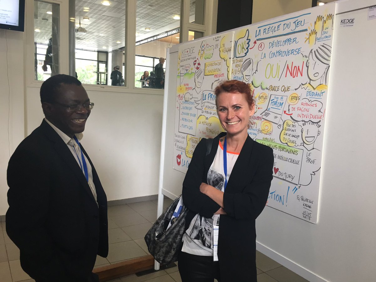 nathector's tweet photo. "Posters session" by @KedgeBS !! Réussi... beaucoup de compliments au #ColloqueCGE sur l'innovation pédagogique @ol_gon @GuillaumeLaurie https://t.co/ASwnbzSsZd