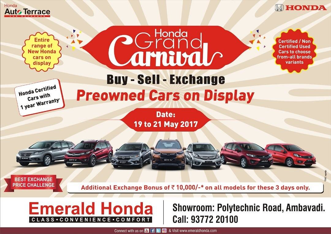 EmeraldHonda's tweet photo. Honda grand carnival is here.  Visit @EmeraldHonda and avail the benefits https://t.co/1pf06lOTuz