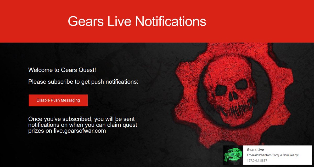 _TensorFlow's tweet image. Prototype of a Gears live notification system!