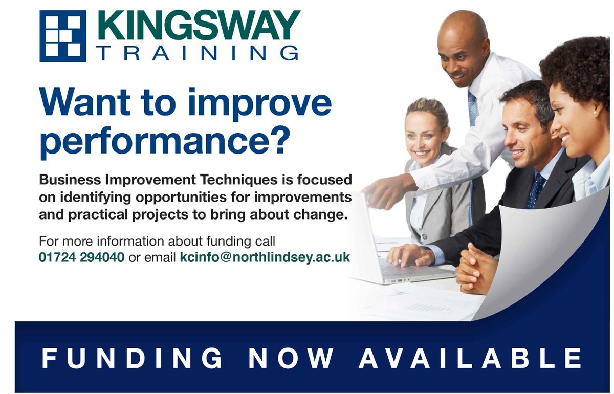 NorthLindsey's tweet photo. Get more from your business, including Business Improvement Techniques. Speak to @Kingsway_KCL  for more info about Training and Funding https://t.co/WEUh1b1XRi