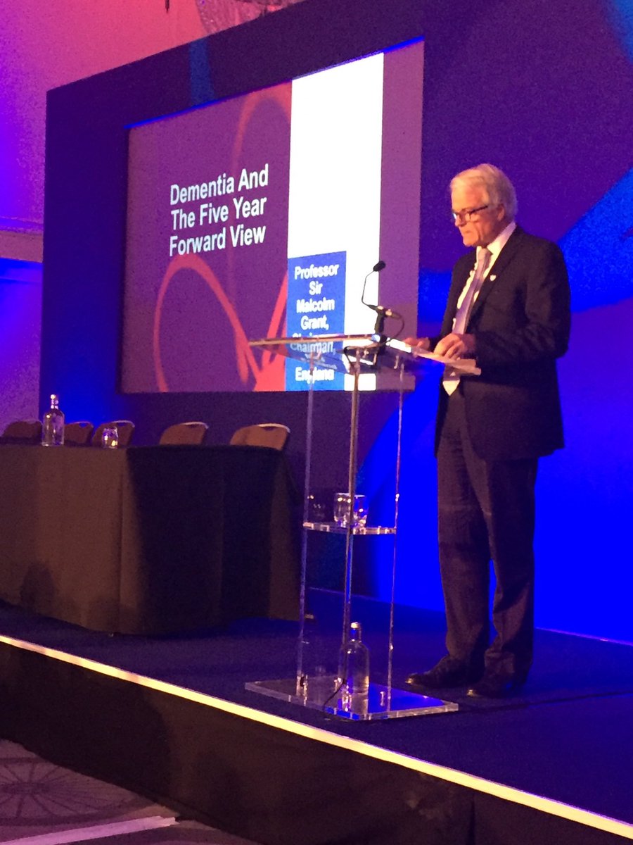 Professor Sir Malcolm Grant, Chairman of NHS England talks about dementia and the five year forward #ASAC2017