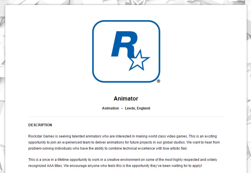rockstarcareers tweet picture