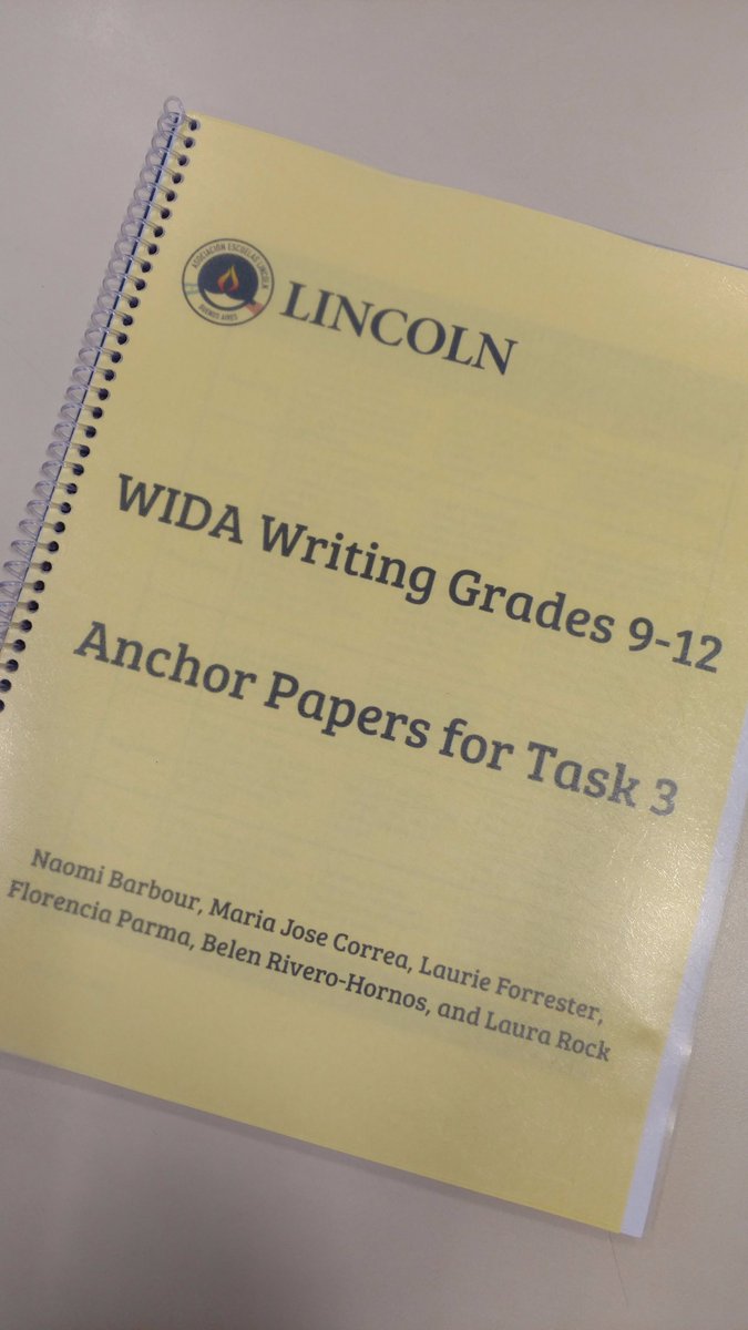 Naomi_Barbour's tweet photo. Another year, another set of #WIDA anchor papers. Thanks, team! #HSLangAndLearning @HSSupport3 @ForresterLaurie @Bfirstnoel https://t.co/7nrO1r6hmF