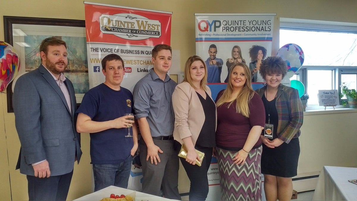 Special thanks to members of <a href="/QuinteYP/">Quinte YP</a> for joining us at our Get Connected event at Community Living Quinte West last night.  #YPWeekCanada