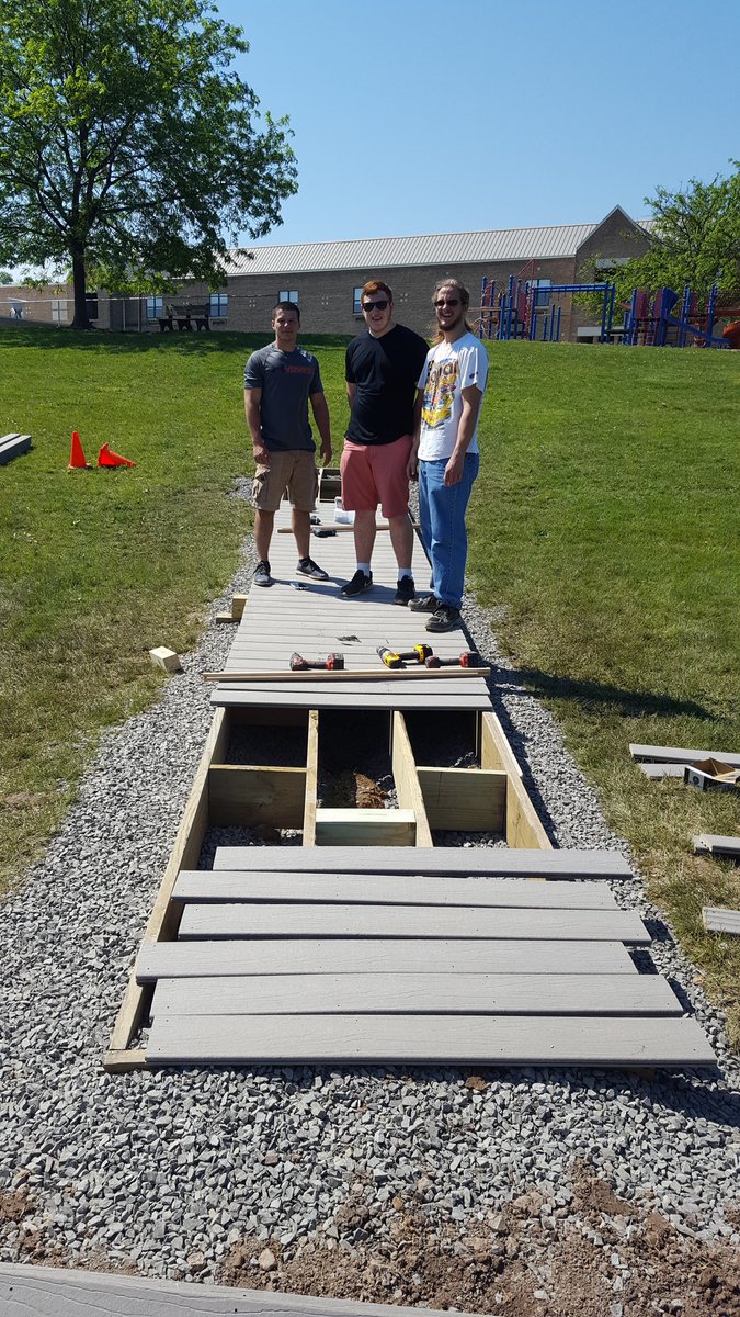 danmoyer38's tweet photo. Xlab off site work continues, Marlborough elementary collaboration to improve their playground. Great work by everyone! @MarlMotruk https://t.co/ed54BDlVm9