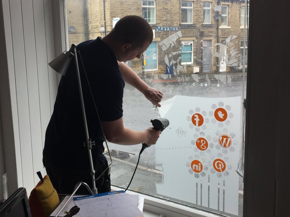 SocialProgress's tweet photo. Thanks to the @CV_Graphics Team who worked hard to print &amp; install all our new signage earlier this week! We think it all looks awesome! https://t.co/KhelVrXWOU