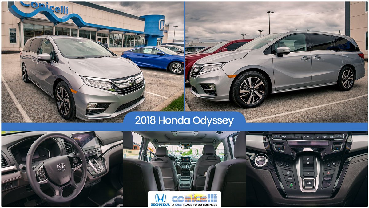 ConicelliHonda's tweet image. We got to check out the brand new 2018 Honda Odyssey! Stay tuned for when it will be available to take home ! #honda #hondaodyssey