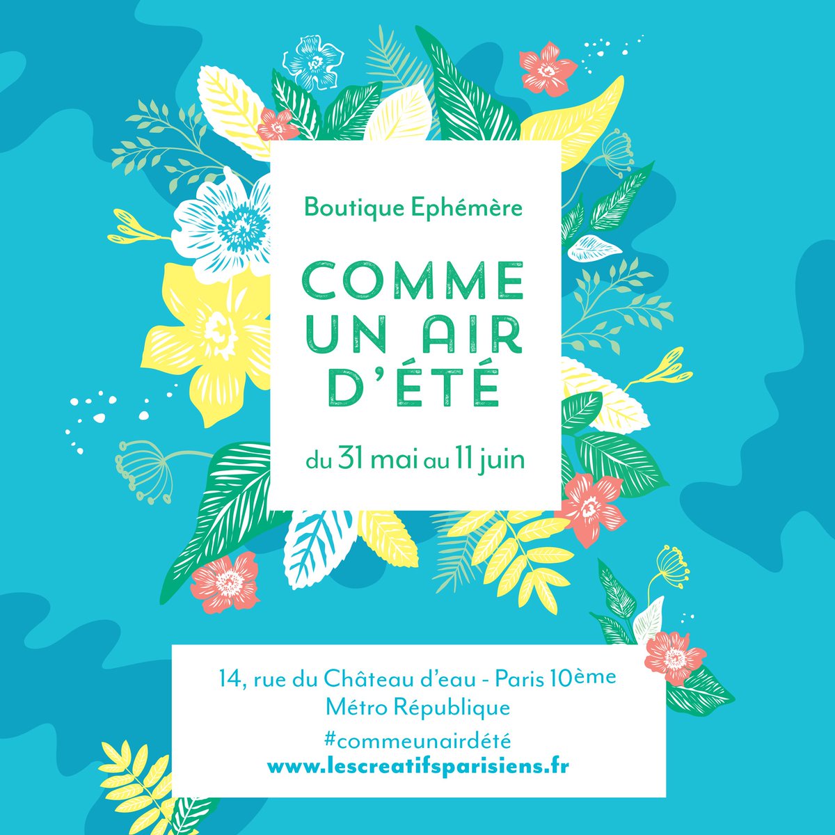 lydh0r's tweet photo. Bienvenue dans la boutique éphémère "Comme un air d'été". Un vrai changement d'air à l'approche de l'été.. https://t.co/rEbgb5B6bh