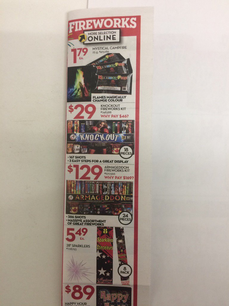 simcoeGT's tweet image. Great selection of fireworks for holiday weekend