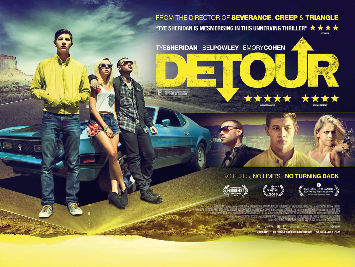 Bulldog_Film's tweet image. Stylish thriller #Detour is out next Friday! Find out where you can watch the film at bit.ly/DetourListings
#ChristopherSmith #TyeSheridan