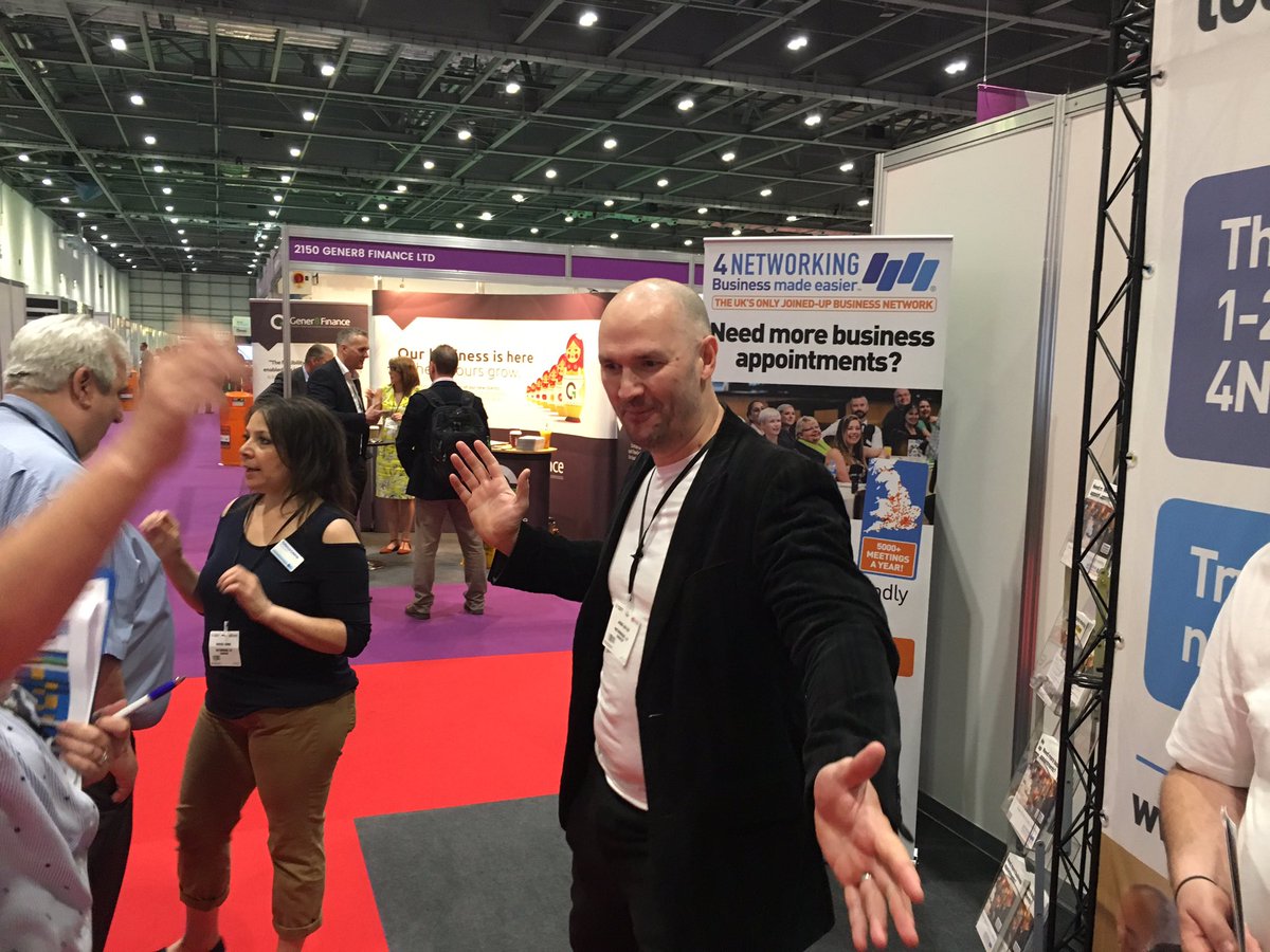 <a href="/jasonpdutton/">Jason Dutton</a> enjoying #TBS2017 on the #4Nworks stand