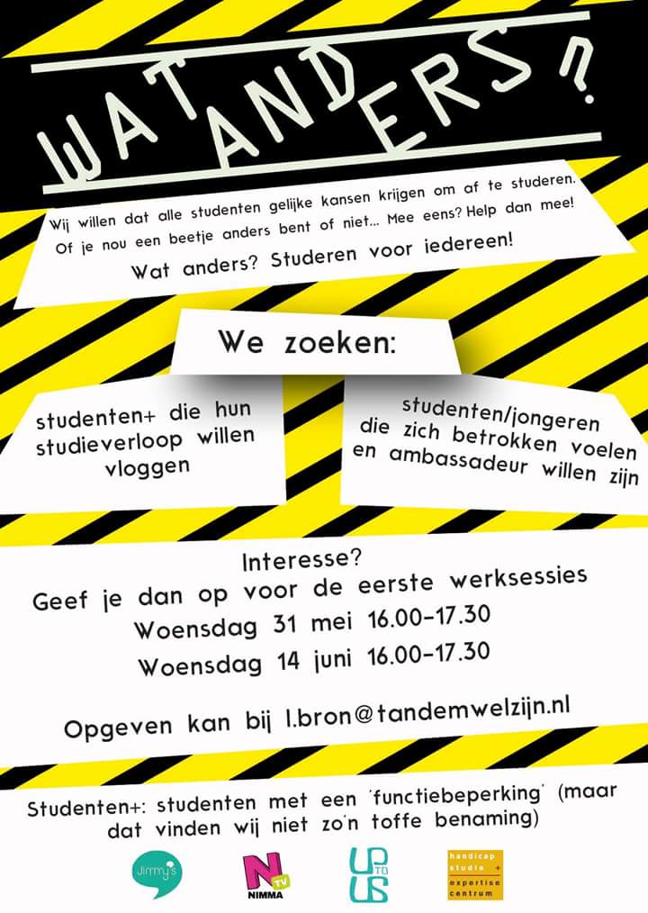 Mooi initiatief van @jimmys024 en @handicapstudie wie doet er mee?