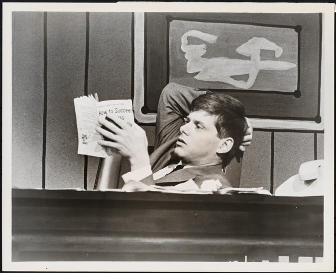 Happy birthday to Robert Morse, here in HOW TO SUCCEED IN BUSINESS WITHOUT REALLY TRYING, 1961. Via 