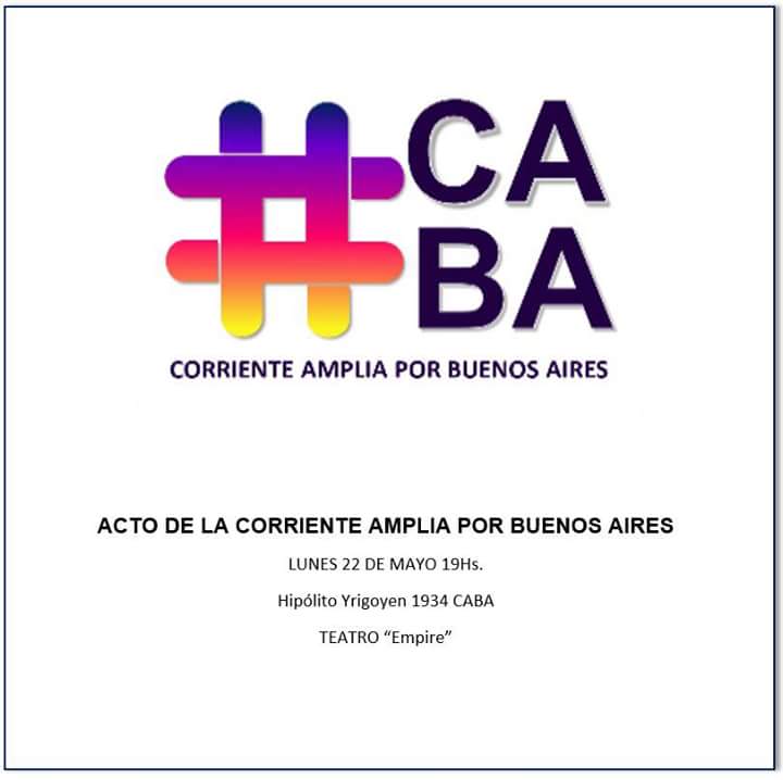 ElSurNoEspera's tweet photo. #22M 19hs. Acto de la Corriente Amplia por Buenos Aires. #CABA @alferdez @PVacaNarvaja https://t.co/QuU66NpNQa