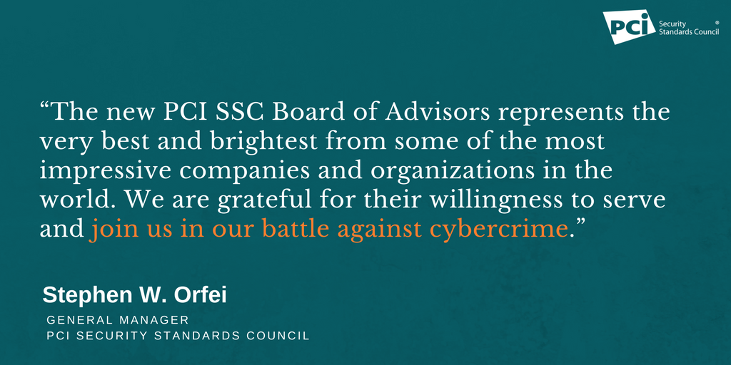 PCISSC's tweet photo. The newly-elected Board of Advisors will help organizations around the globe secure payment data: https://t.co/XPXOoTEGKm https://t.co/fwrAqYK5NA