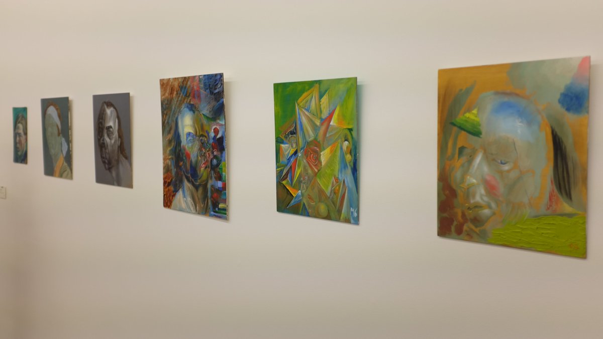 My 2 favorites <a href="/amstartfair/">Amsterdam Art Fair</a>! Flat landscape decors by #EstherTielemans &amp; own portrait to create new expressions by #PhilipAkkerman! Beauty!