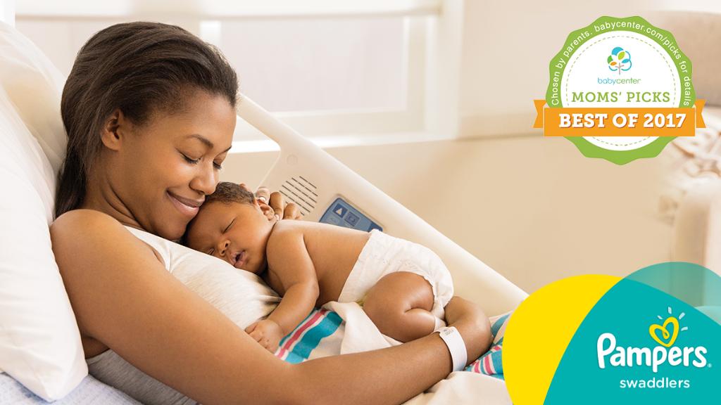 Thank you Moms for voting Pampers Swaddlers as the best diaper in the