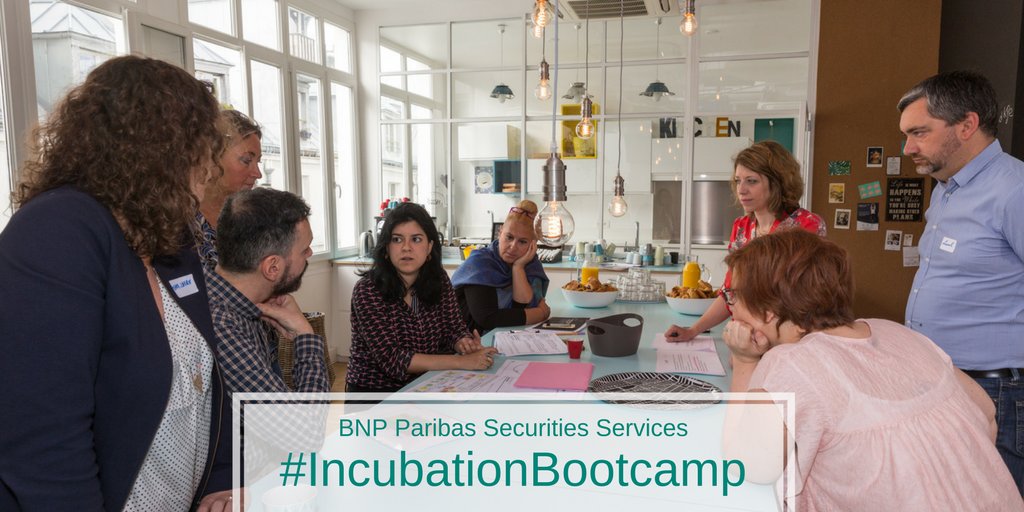 Teams are preparing the launch of their GATE4 campaign, our internal crowdsourcing/funding platform for #Intrapreneurs #IncubationBootcamp