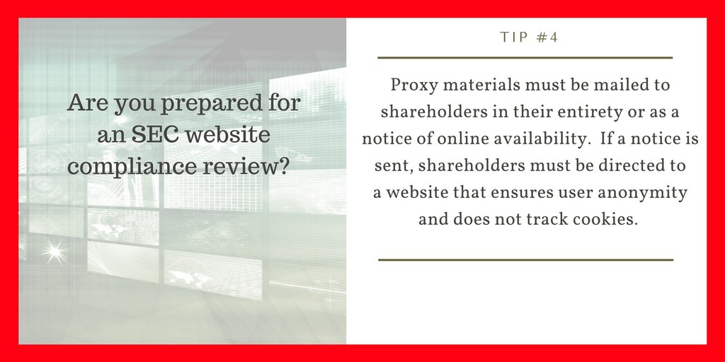 LowensteinLLP's tweet photo. Provide shareholders access to your #PublicCompany #ProxyMaterials in an SEC-compliant manner #SECWebsiteCompliance https://t.co/RduiEXLIRX https://t.co/6RkOjpPyK1