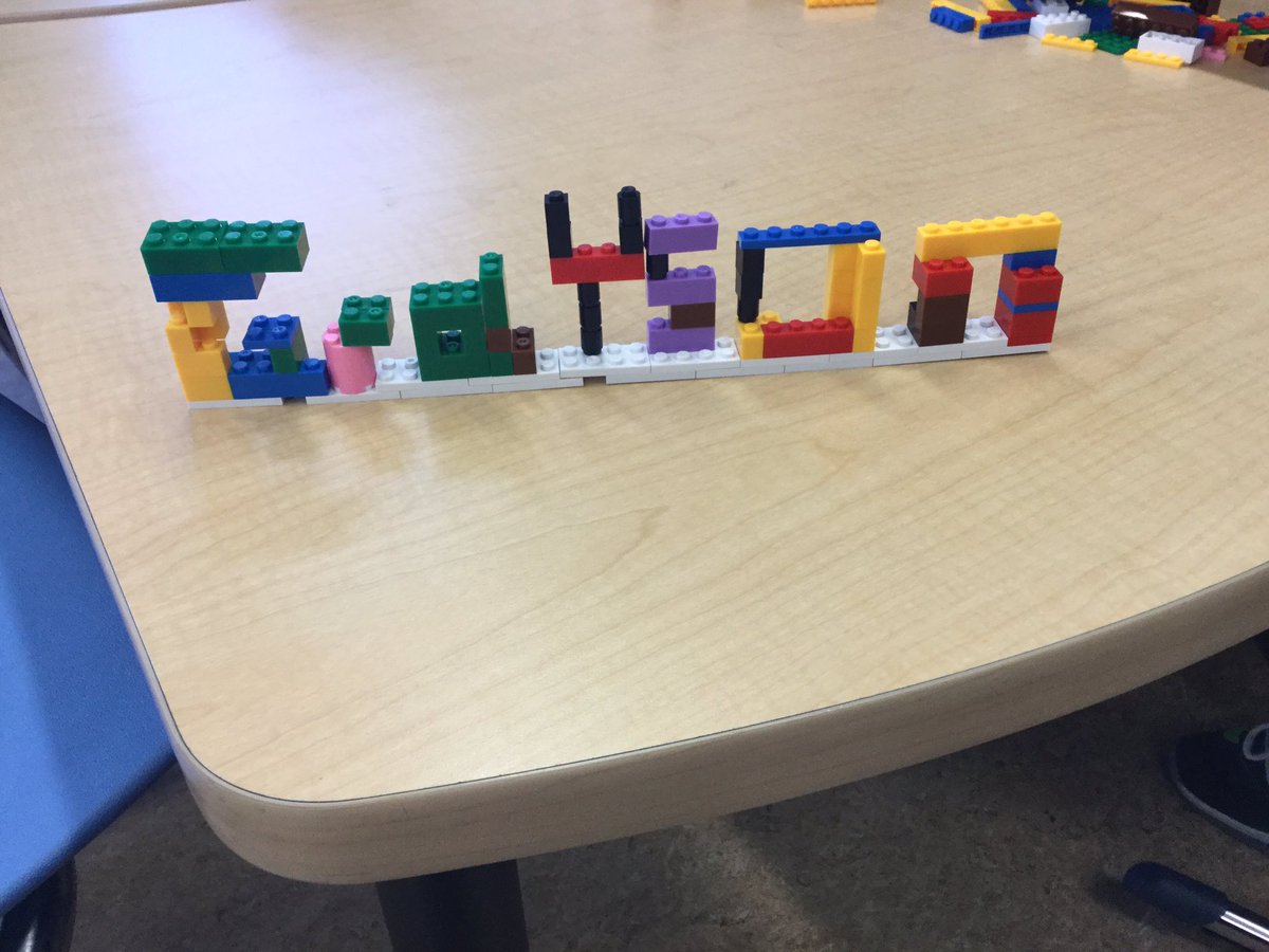 ELSS_Makerspace's tweet photo. Challenge of the day...Build your name with Lego with grade 1-4 students! #criticalthinking #creativity #Makerspace https://t.co/O5j0IF7BGQ