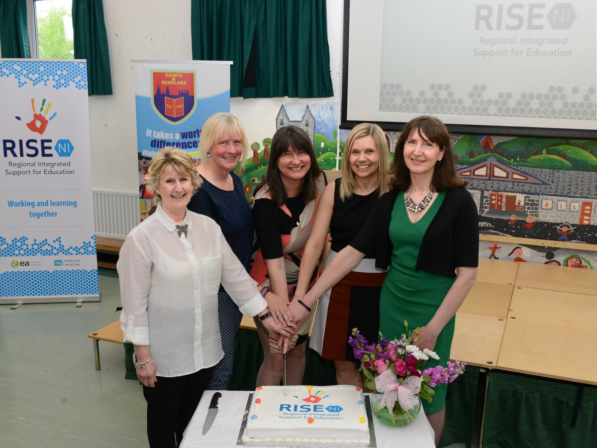 A few photos from today's launch of #RiseNI - regional integrated support for Education. Thanks to Saints &amp; Scholars IPS, #Armagh