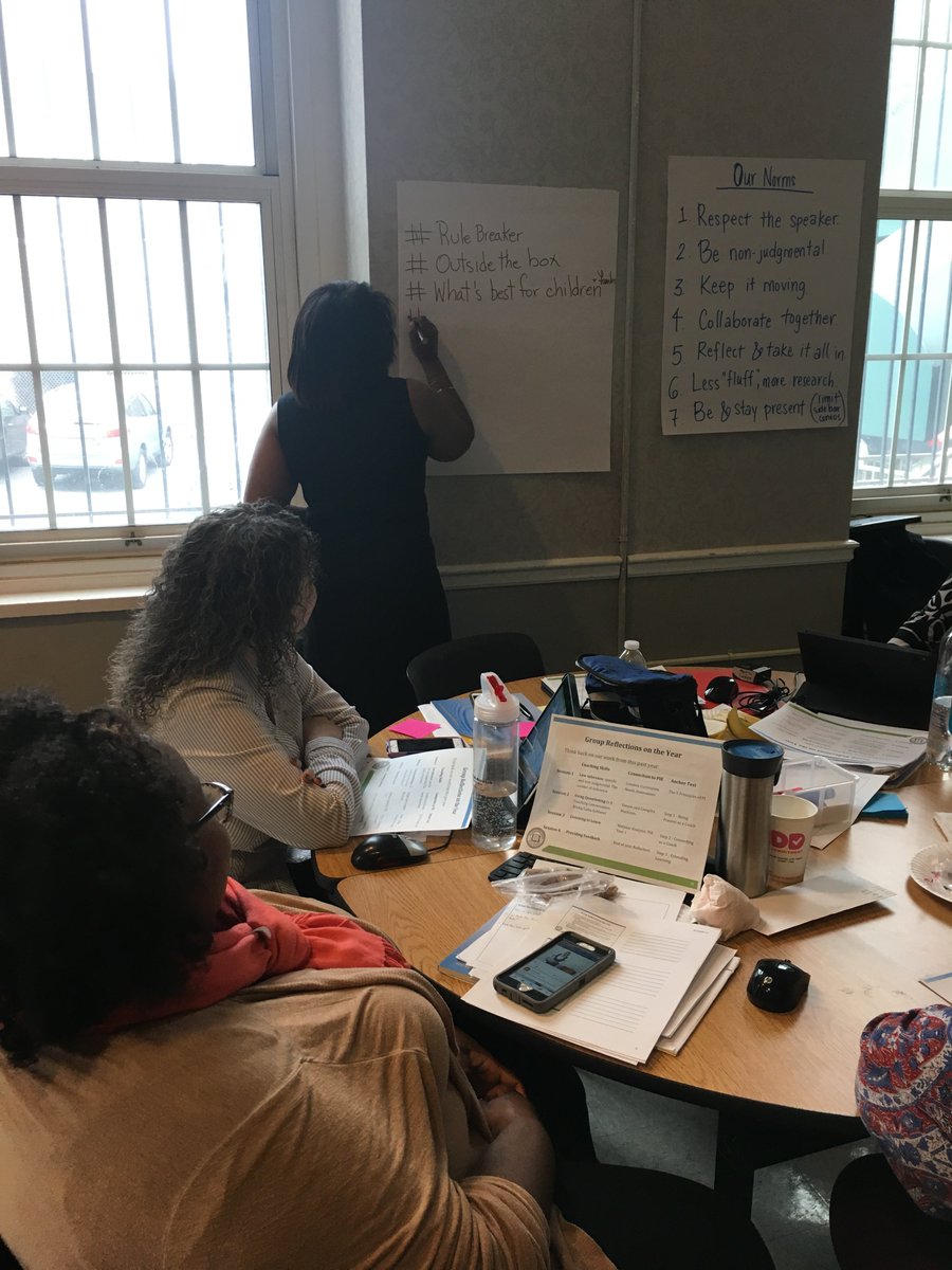 bankstreetedu's tweet photo. The #EdCenter had a great final PD session w/ @NPSvoices pre-K teacher coaches! Excited to see the learning that happened during the year https://t.co/4aVneyDPv4