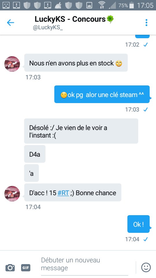 AidBiH1's tweet image. Bonjour, j'ai fait un rt deal avec #LuckyKS et il m'offre une clé steam!😊

On dois atteindre les 15 like!Svp les mec ☺Chaque rt Jle follow
