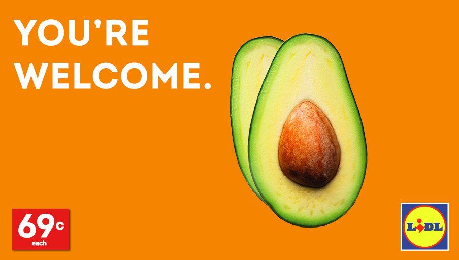 lidl_ireland's tweet photo. Our avocados are only 69c, so you can have them on toast AND save for a house... https://t.co/Z0zaqK5b79