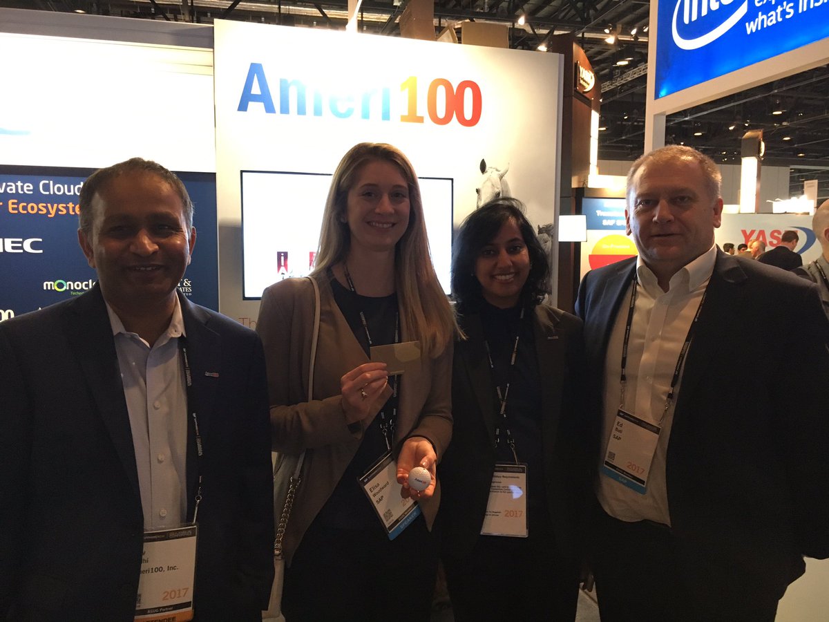 RingoRajagopal's tweet photo. Elisa and Ed Ball win @Ameri100 ! #SAPPHIRENOW2017 #ameri100 https://t.co/E9jmMHqJi8