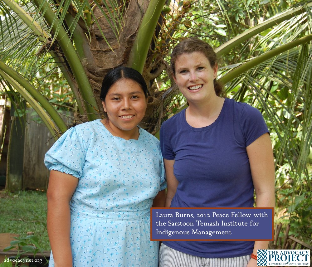 AdvocacyProject's tweet photo. #TBT to 2012 #APPeaceFellow Laura! Read about her work w/indigenous people in #Belize on her #blog: https://t.co/SeCC24nBSB https://t.co/f5WHTpcZCL