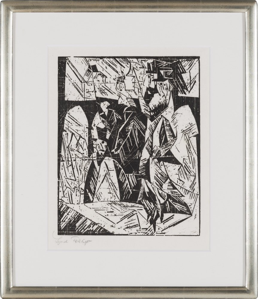 RedTreeAuction's tweet photo. Today's Choice:
Lyonel Feyninger
1871-1956
«Spaziergänger». 1918.
Woodcut on Japan Paper. 37 × 29.5 cm
#RedTreeAuction #Art #AuctionUpdate https://t.co/nLjeYCZWkK