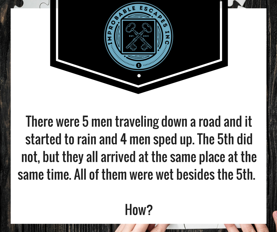 IEKingston's tweet photo. #RiddleTuesday ! If you know the answer, give this a retweet! #improbableescapes #braingames  #fun #riddles https://t.co/8srFDGEDfE