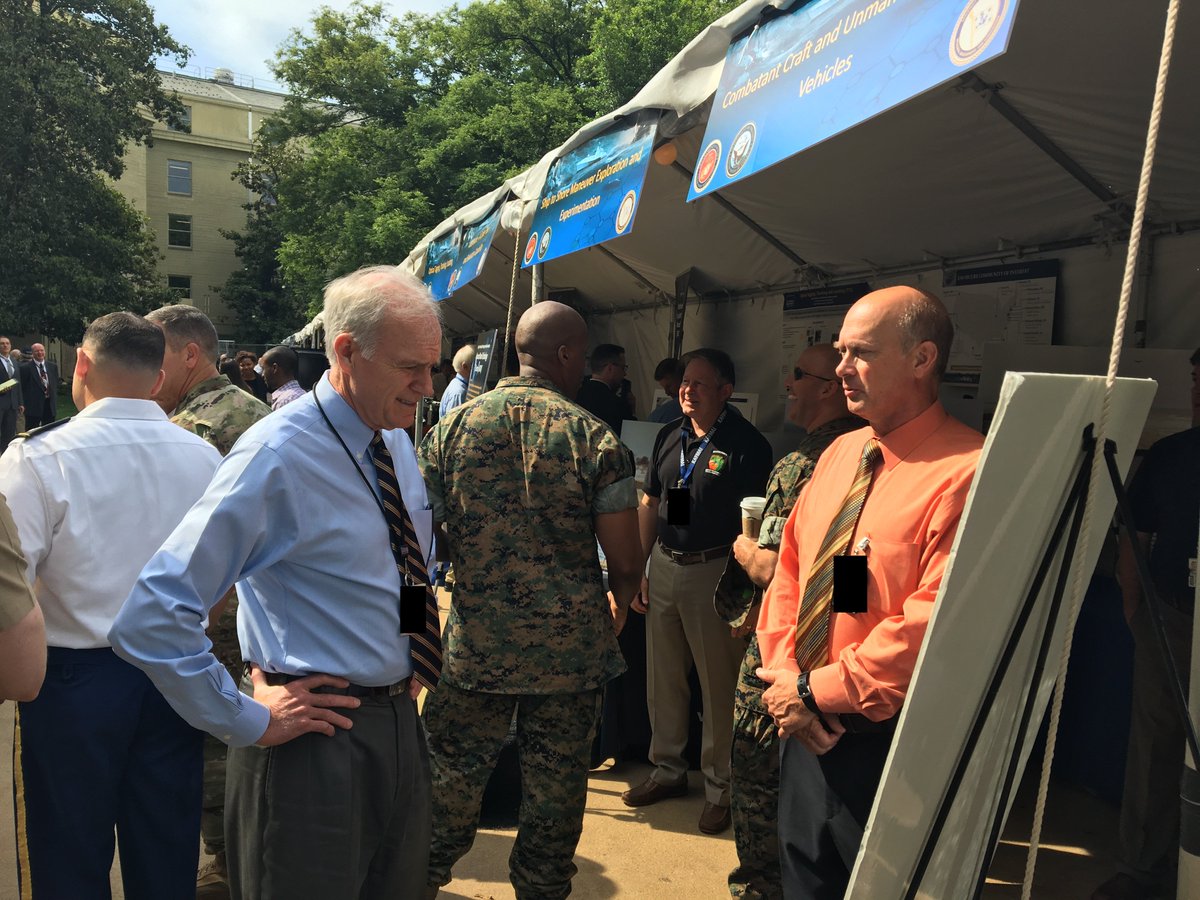 NSWCCarderock's tweet photo. Carderock employees from Combatant Craft Division are at
#DoDLabDay2017, stop on by! #NavyInnovates #USNRL https://t.co/CUAg1fDX6l