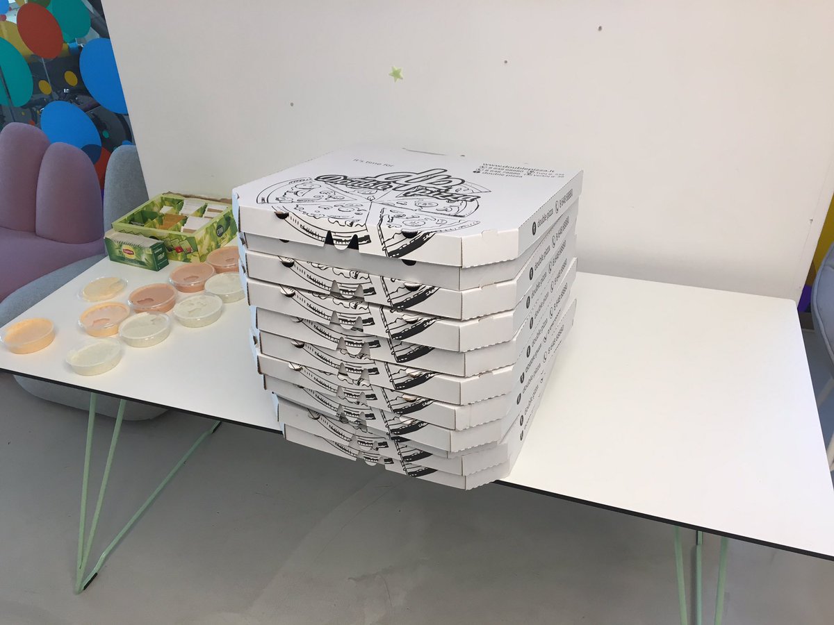 Pizzas ate waiting for VilniusPy #8 attendees. Big thanks to Wix Engineering!