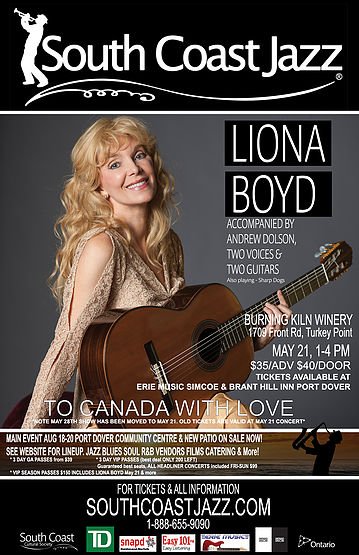 This Sunday! Canada's queen of classical guitar! Liona Boyd at Burning Kiln. <a href="/lionaboyd/">Liona Boyd</a> @BurningKilnWine Get your Tickets at Erie Music.