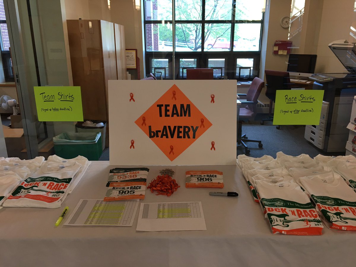 spsathletic's tweet photo. Team brAvery gearing up for the Rock N Race tonight! 65 SPS community members will be participating. @StPaulsSchoolNH @spsalums #RockNRace https://t.co/xp7Vm6Hp2u