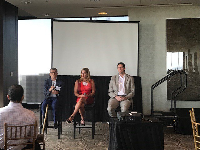 CloudSCommunity's tweet image. @HollySignorelli @brian_terrell &amp;amp; Keith Borg discuss how they are making a profit from #financialtechnology at our #CPARS in #Dallas