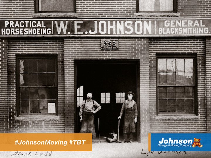 JohnsonStorage's tweet photo. Before making storage and moving his business, William Johnson started out as a blacksmith in Denver, CO. #JohnsonMoving #TBT #entrepreneur https://t.co/pM3e9stXQH