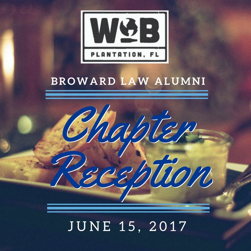 NSULawCollege's tweet photo. Don't miss the chance to network with your fellow chapter members! To RSVP visit: https://t.co/xruFJsWNSF
#NSULaw #Alumni #BrowardChapter https://t.co/B3WmqRgfMD