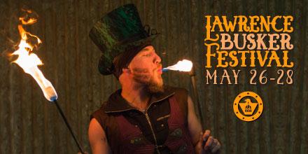 CapFed's tweet photo. Get ready for a weekend of acrobats, magicians & more at the #LawrenceKS Busker Festival, May 26-28! https://t.co/9m7HQVWhMI #LawrenceBusker https://t.co/0yT10gkmD8