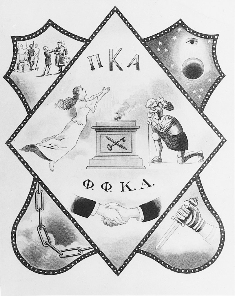 PiKappaAlpha's tweet photo. During the 1892 Convention in Knoxville, Tennessee, the Fraternity adopted this coat of arms. #PIKEThrowback https://t.co/DMwyQS2iBq