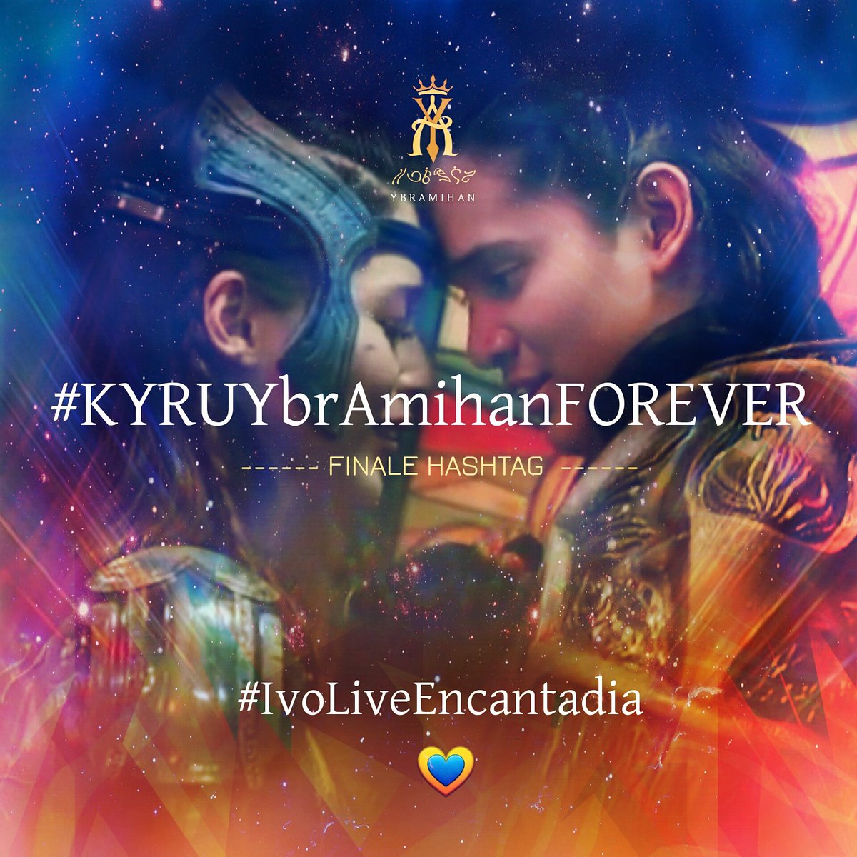 YbrAmihan2016's tweet photo. No goodbyes, coz this one's forever! Avisala Eshma sa mga nagtiwala, nagmahal, at lumaban para kay Ybrahim at Amihan!

#KYRUYbrAmihanFOREVER https://t.co/PfsuOeUA2A