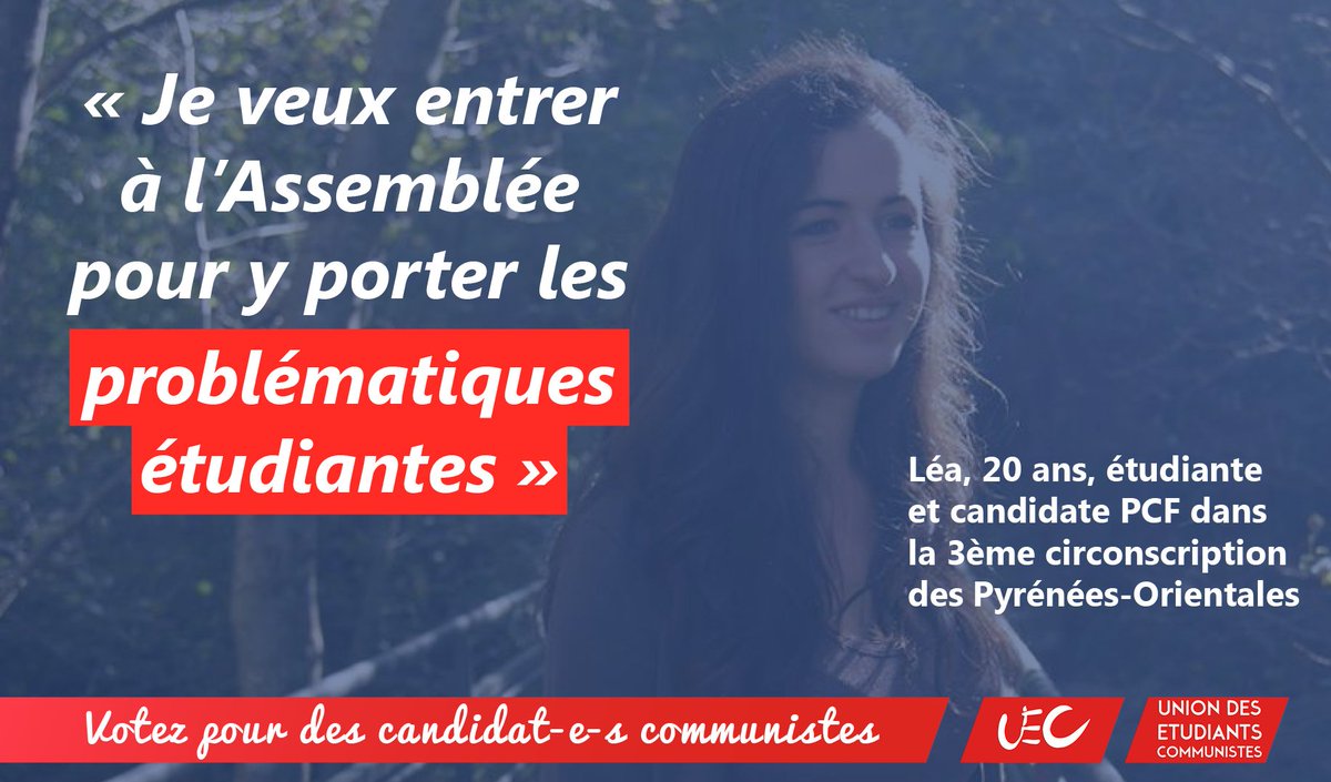 UEC_org's tweet photo. Aux législatives, faites entrer le peuple à l'Assemblée! Votez pour des députés communistes ! #LePeupleAlAssemblee #LaGaucheDebout #UEC @PCF https://t.co/vFiBXsxogi