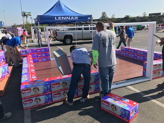 builders4babies's tweet photo. Diaper homes going up! Come check them out tomorrow, May 19th at Builders For Babies 2017!! https://t.co/12hRrBWuUh