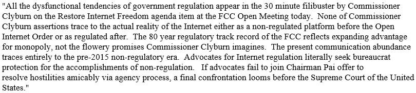 Innovators2020's tweet photo. Statement from Dan Berninger, founder, VCXC and convener of the TechInnovator initiative #TitleII @FCC https://t.co/vfrIuCuWw7 https://t.co/uVxWtvtBTb
